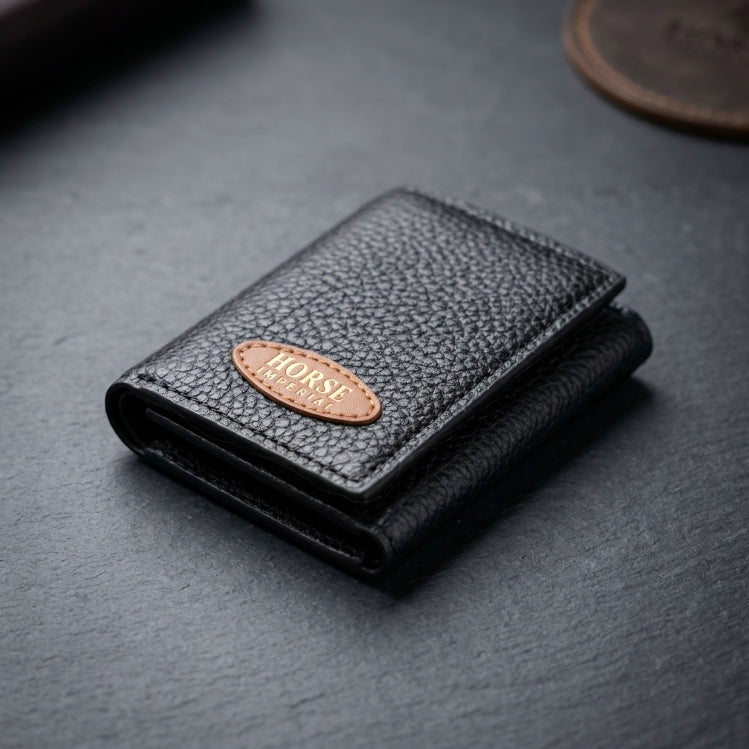 Horse Imperial Premium Tri-Fold Leather Wallet – 10 Card Slots | Zip Pocket | Unisex